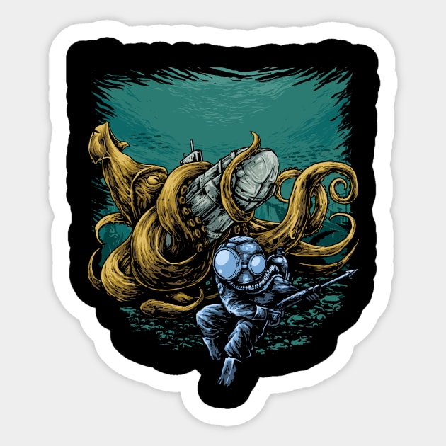 Under The Sea Sticker by akawork280